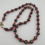 Antique Venetian Style skunk Eyes & Venetian WhiteHeart Glass Beads Necklace Image 7