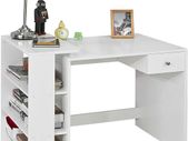Office Desk white with storage shelves and drawer