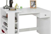 Office Desk white with storage shelves and drawer