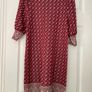 Zara Red and Black Geometric Pattern Dress - Size M (New with Tags) Image 2