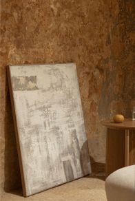 Hand Painted Decorative Painting on Linen with Plaster Relief (80x100 cm)Silvaret