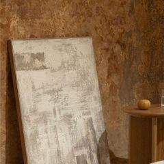 Hand Painted Decorative Painting on Linen with Plaster Relief (80x100 cm)Silvaret