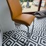 Set of 3 Yellow Leatherette Bar Stools Gloss Steel Frames Image 2