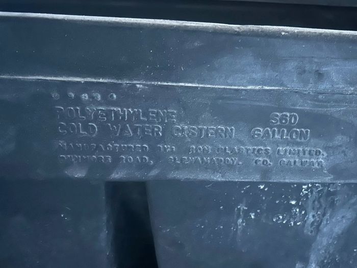 Cold water tanks and covers.