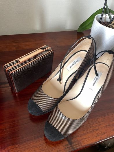 LK Bennett Heels + clutch BNWT
