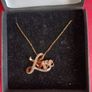 Sterling silver,gold plated with diamonds,pendant Image 4