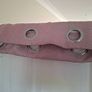 Blush pink eyelet curtains Image 3