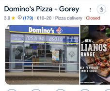 Domino's gorey voucher 50 euro
