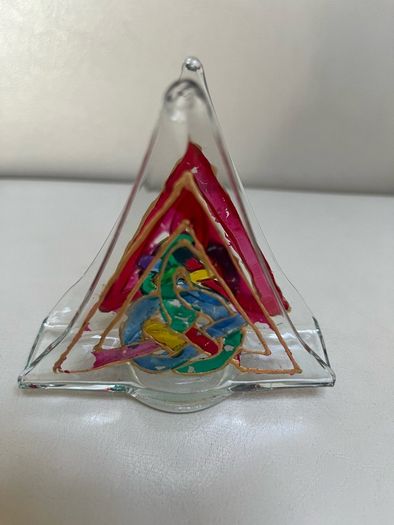 Stained glass napkin holder