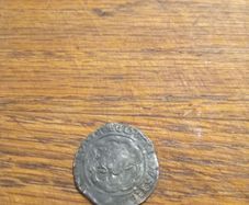 Silver hammered coin