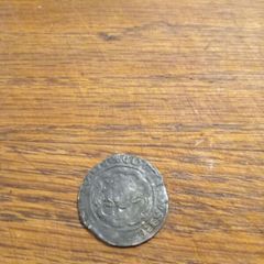 Silver hammered coin