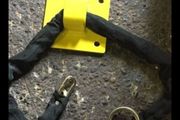 Motorcycle ground or wall anchors with hilti bolts