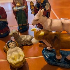 Vintage JC Penney Christmas Nativity Set 9 Figures