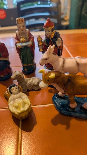 Vintage JC Penney Christmas Nativity Set 9 Figures
