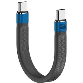 240W USB-C Short Cable, 40Gbps Data Transfer Cable, USB Type C to USB C Short Cable with 8K Display, OTG Function, Flexible Flat Design for iPad, MacBook, iPhone 15/16, Steam Deck, Galaxy - New