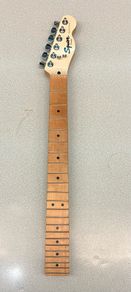Fender telecaster Squier maple neck fretboard black dot inlays white pearl painted headstock and 22 frets Electric guitar parts accessories