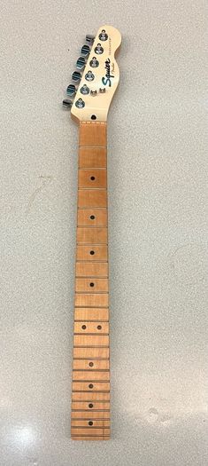 Fender telecaster Squier maple neck fretboard black dot inlays white pearl painted headstock and 22 frets Electric guitar parts accessories