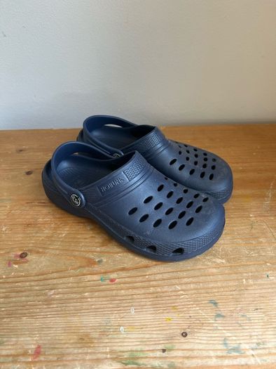 Navy Crocs