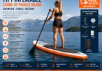 1ft Inflatable Stand Up Paddle Board with Double Chamber Safety System