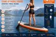 1ft Inflatable Stand Up Paddle Board with Double Chamber Safety System