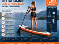 main image for ad 1ft Inflatable Stand Up Paddle Board with Double Chamber Safety System