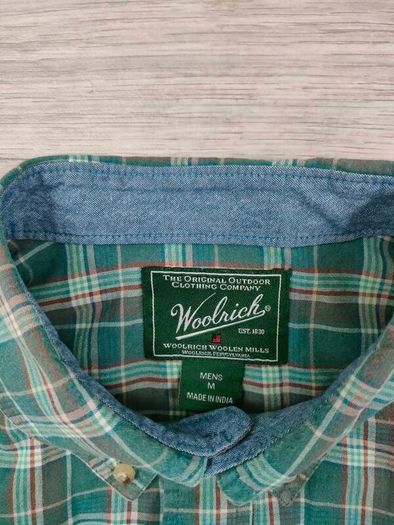 Woolrich Button Down Check Shirt Mens Medium