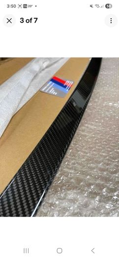 Genuine BMW G30 Carbon Fiber M-Performance boot lip spoiler