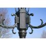 Garden Light Post 3-arms 230 cm Dark Green/Black Aluminium Image 4