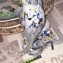 Rare 1960s Handmade Murano Style End of Day Splatter Glass Fish Ashtray Vase Image 3