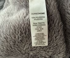 Dunnes Stores Grey Fleexe Blanket