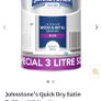 Johnstone's Quick Dry Satin Brilliant White 4.5 L + Image 2