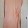 H&M salmon ruched side dress Sz 10UK Image 2
