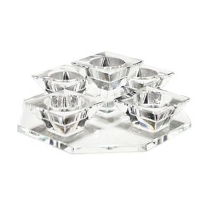 Cashel Living crystal waterfall 5 tealight holder