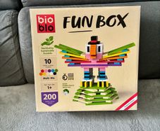 Wooden Fun Box Set- 200 multicoloured pieces