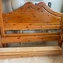 Very Solid 4Ft 6 Double Wooden Bed Frame - Can Deliver Image 2