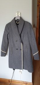 Swan wool rich grey coat size M