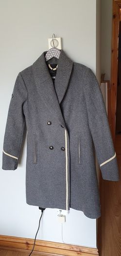 Swan wool rich grey coat size M