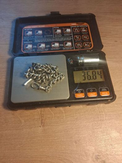 Sterling Silver Albert Chain(All Links Stamped)