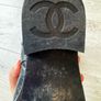 Chanel black leather boots Image 5