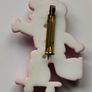Vintage Brooch Pink Skateboarding Figure Image 2