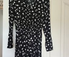 Brand new river island black and white mini dress