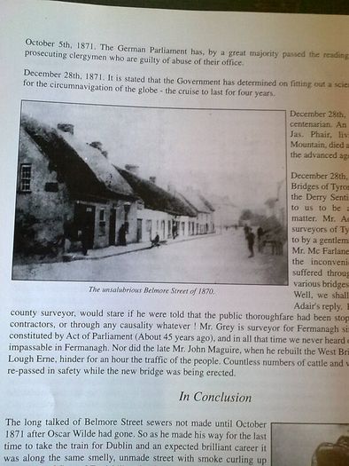 Oscar Wilde's Enniskillen Fermanagh in Mid-Victorian times 1864-71 N. Ireland