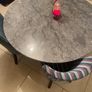 Grey marble dining table Image 5