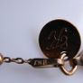 Vintage gilded Sterling Silver 925 Vertical Bar Necklace 2,92g Image 10