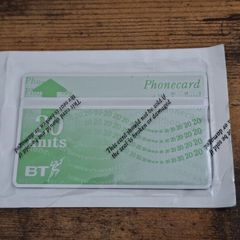 UK BT Definite Phonecard 20 Units, mint in wrapper - free standard postage