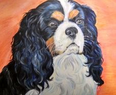 Pet portraits in Oils