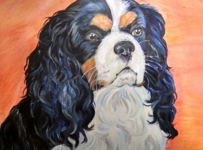 Pet portraits in Oils