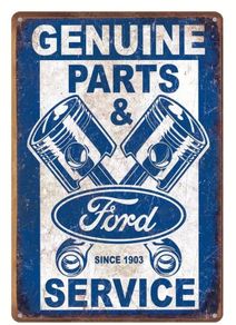 Genuine Ford Service: Metal sign