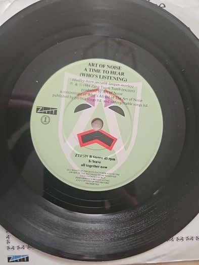 The Art Of Noise 7" - Close (To The Edit)
