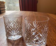 Two Cavan Crystal Sheelin Whiskey Glasses